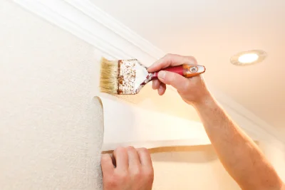 Pose de papier peint à Issor — revêtements muraux et toiles de verre